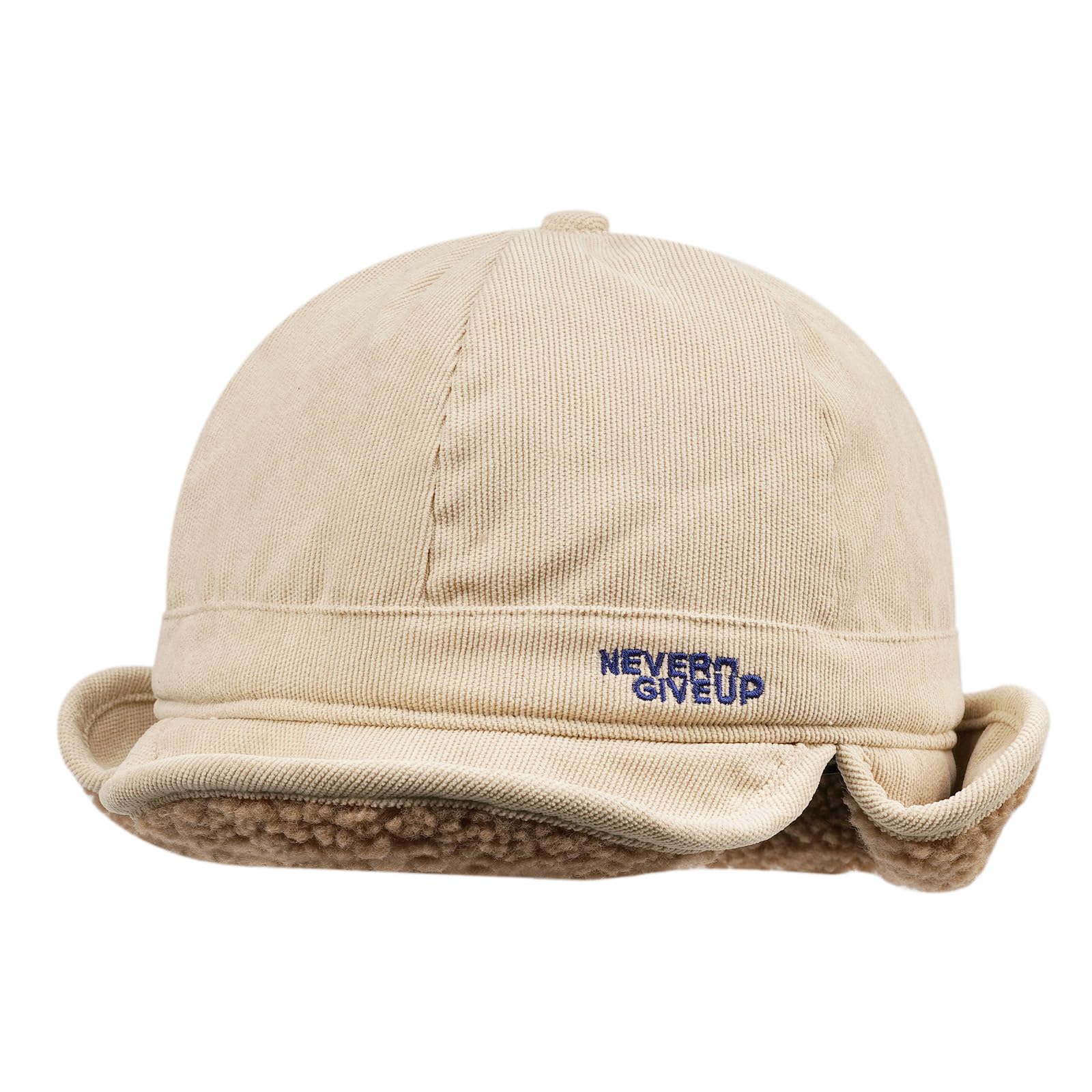 Wintermütze mit Ohrenklappen, warme Baseballkappe, dicke Trappermütze Schirm, winddichte Mütze