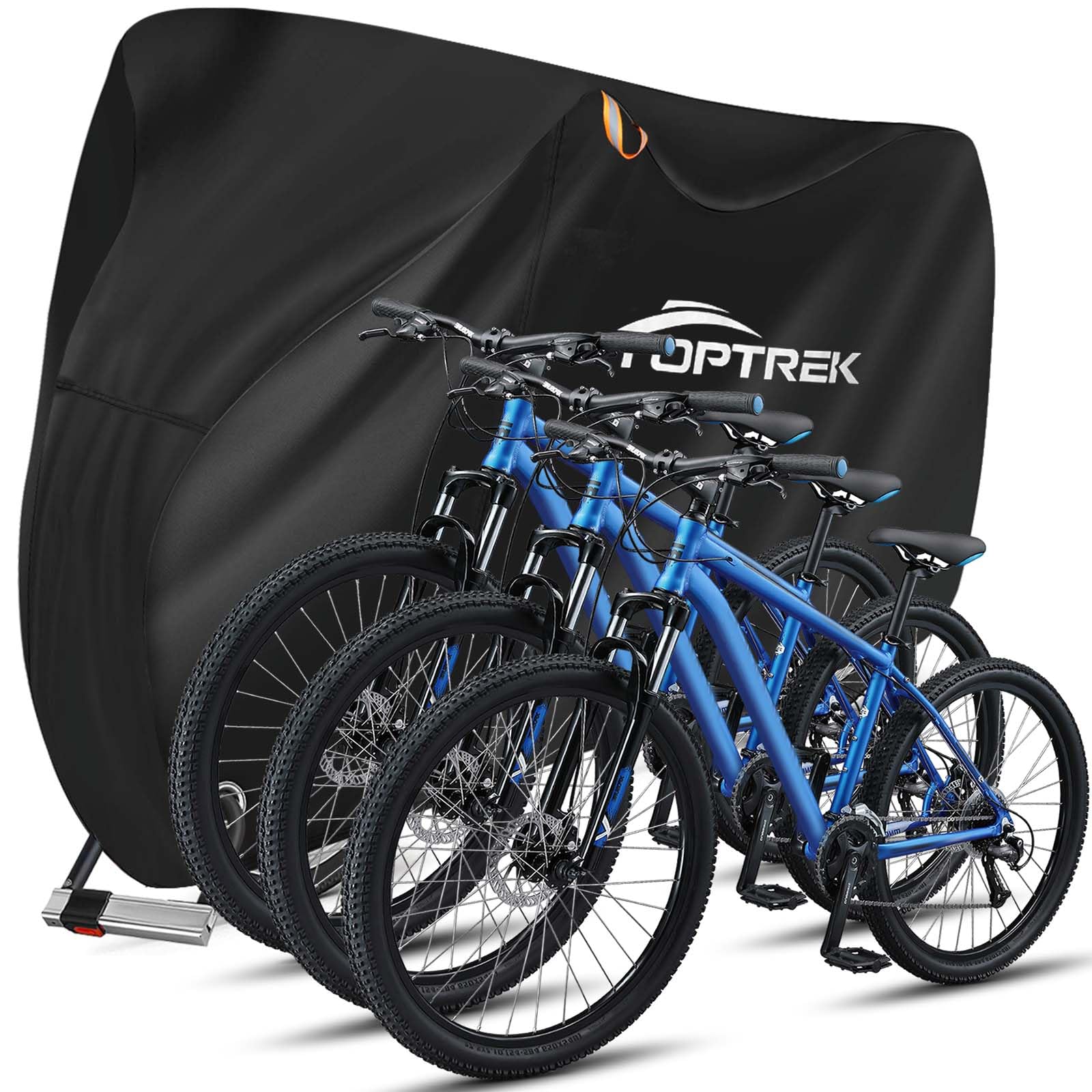 toptrek Fahrradabdeckung 210D mit Nahtband Oxford-Gewebe Wasserdicht Hochwertige Fahrradgarage Outdoor
