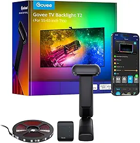 Envisual T2 Backlight para Tv 55 a 65 Polegadas com Câmera Dupla, Rgbic, Sincronização com Tela, Controle por Voz al3x4/Go0gl3, Wi-Fi/Bluetooth, App Home – H605C311