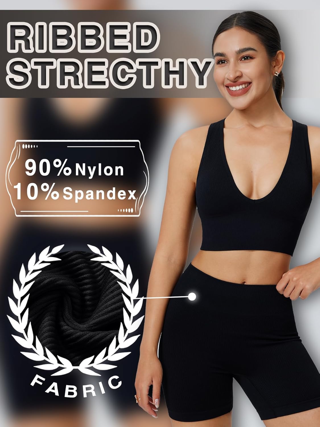 Women's Workout Gym Shorts – 5” High Waist Seamless Tummy Control, Biker Shorts Booty Athletic Shorts for Yoga - Image 5