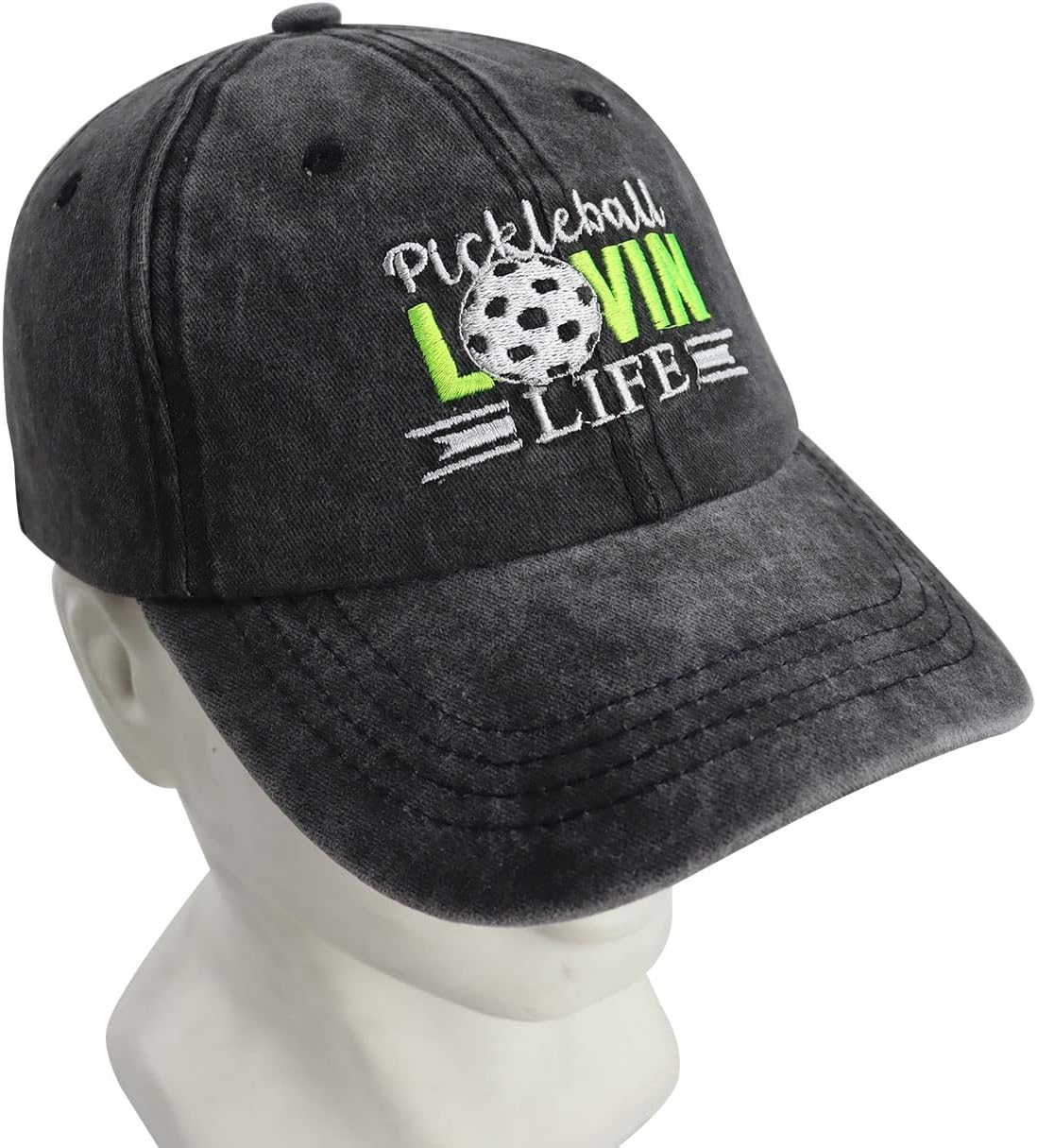 Dink Responsibly Pickleball Hat for Men Women, Funny Pickleball Balls Gifts, Adjustable Embroidered Baseball Cap - Image 7