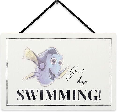 Vista 47 de Disney Mickey Mouse Do the Impossible - Decoración colgante de pared de madera - Divertido letrero de Mickey Mouse con cita de Walt Disney rojo/negro