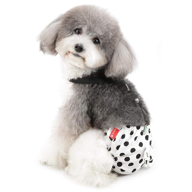 Foto 8 de 8 de Ranphy Bragas Sanitarias para Perros con Tirantes Lavable Pañales Reutilizable Ropa Interior Perrito…