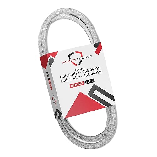 954-04219 Cub Cadet Cinturón de cubierta de repuesto  Longitud del cinturón 103.25 pulgadas  Resistente y duradero, cable de aramida Cub