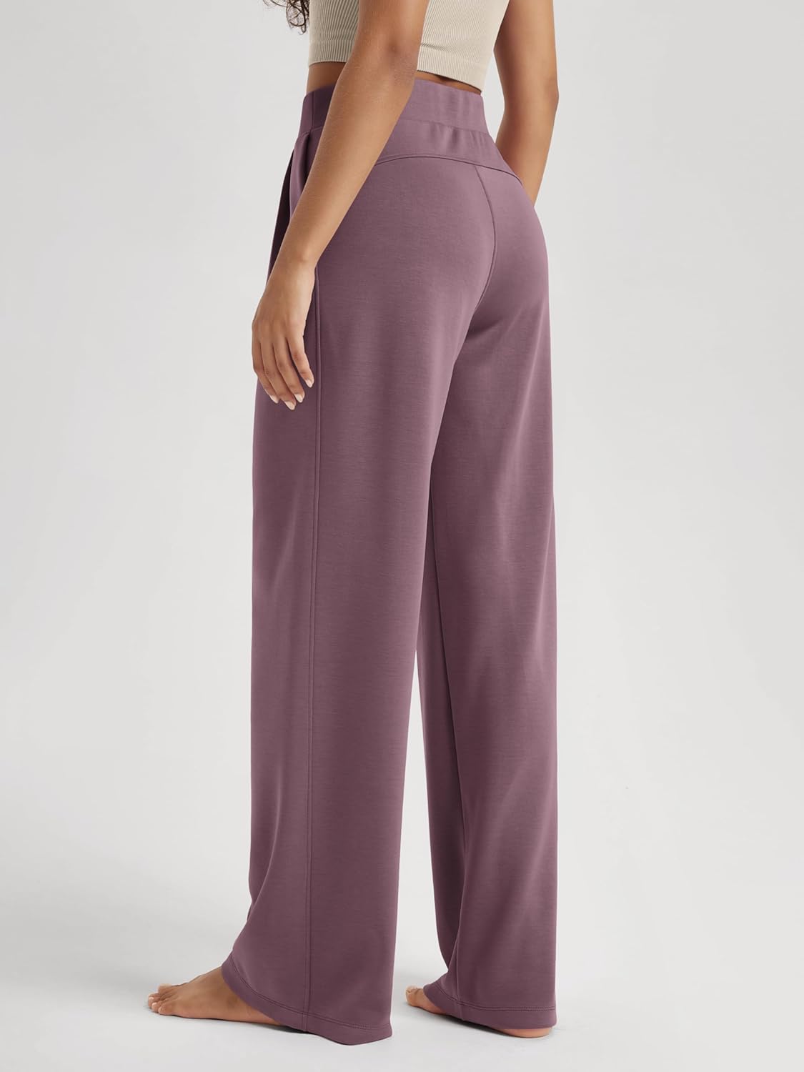 ODODOS Modal Soft Wide Leg Pants for Women High Waist Casual Relaxed Pants with Pockets-27/29"/ 31" Inseam - Image 3