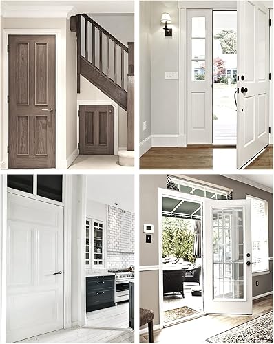 Miniatura 6 de Jiayi - Juego de 4 unidades ajustables para atrapar bolas para puerta francesa, bola de atrapamiento de bola en la puerta de bola de la puerta de