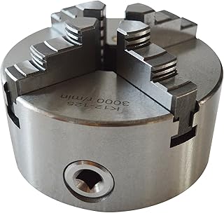 4-Jaw Wood Lathe Chuck 5 Inch Self Centering Lathe Chuck K12-125 for Drilling Milling Machine