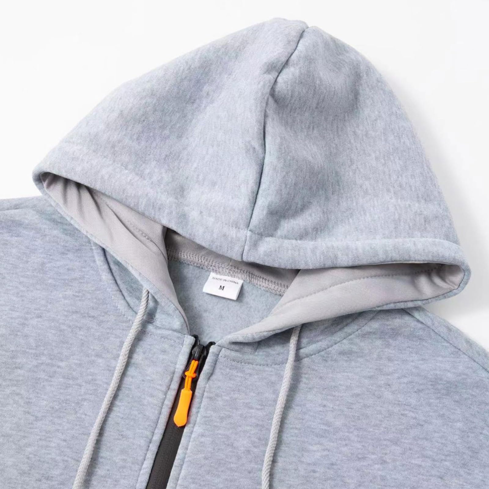 Felpa con cappuccio leggera con cerniera da uomo - Giacca in morbido pile per Anarchy Sons con tasca a marsupio Vestibilità comoda e traspirante
