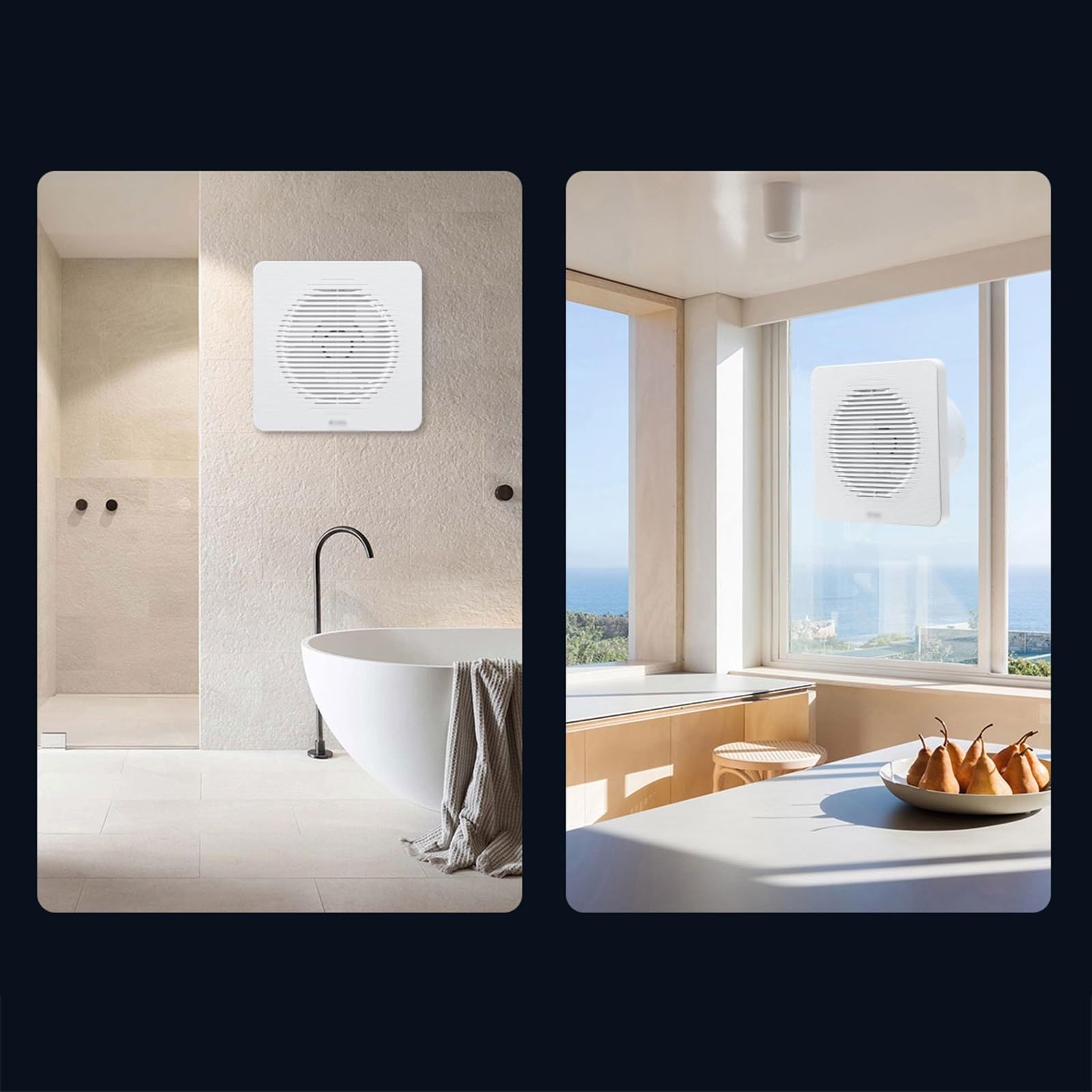 Ventola di Scarico 4 pollici / 6 pollici / 8 pollici Ventola di scarico Finestra Ventola di ventilazione a parete Bagno Domestico Muto Potente ventola di scarico Uso domestico Estrattore Ventola ( Siz