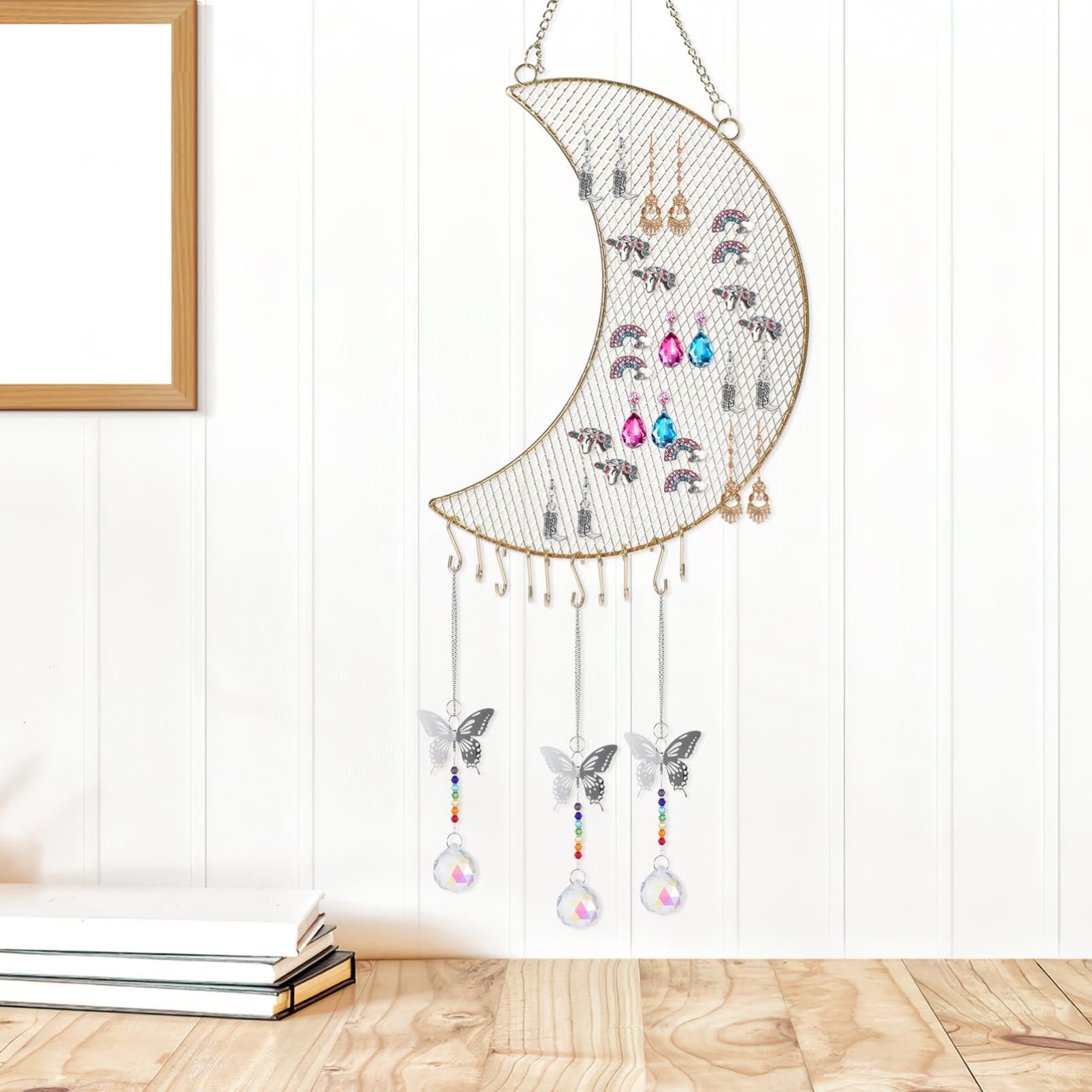 FOMIYES 2 Pezzi Organizzatore per e Espositore per Collane Design Salvaspazio per Camera e Negozio Facile Appendere Accessori
