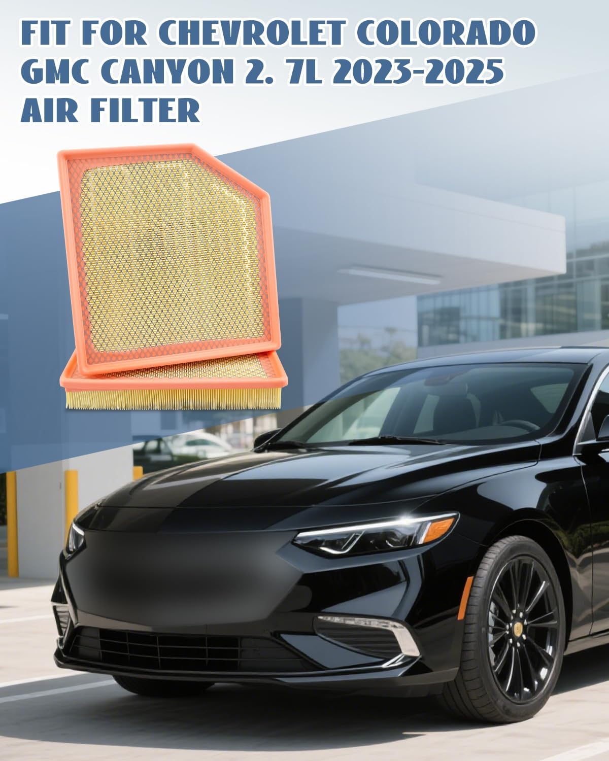 Air Filter Fit for Chevrolet Colorado GMC Canyon 2.7L 2023 2024 2025, Engine Filter Replacement 84848112, 2PCS