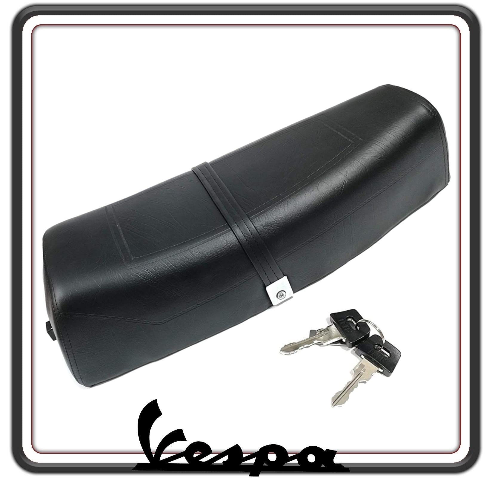 SELLA SELLONE SEDILE NERA COMPATIBILE CON PIAGGIO VESPA PX 125 150 200 - PE - ARCOBALENO TUTTI I MODELLI