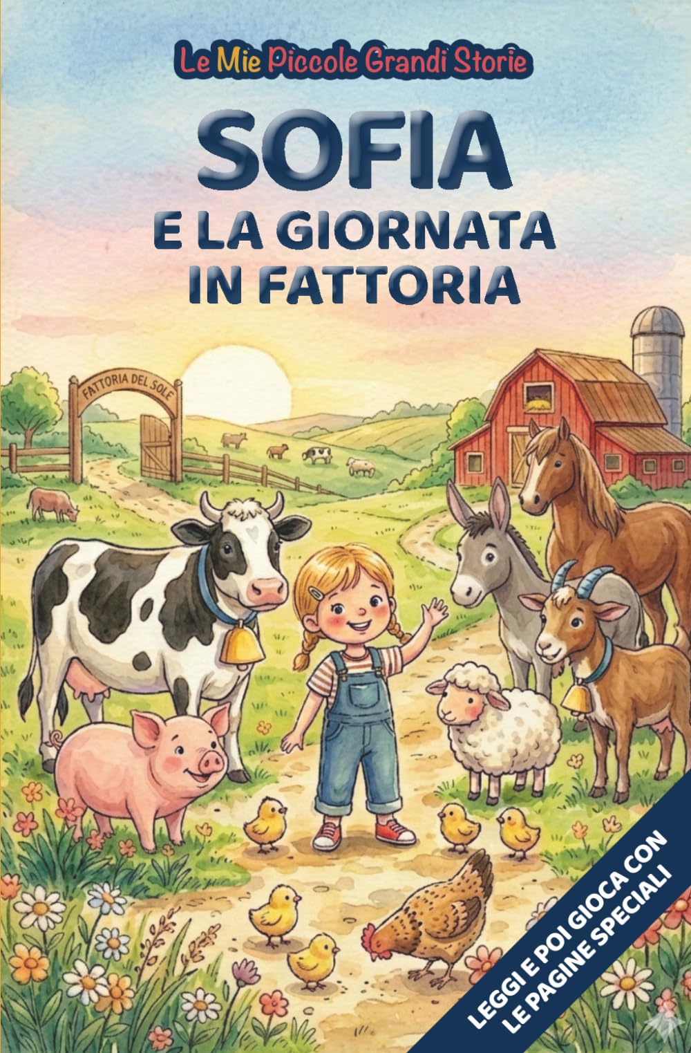 Sofia e la giornata in fattoria: Libro illustrato per bambini 3-6 anni, personalizzabile, con alla fine del racconto giochi e attività da fare: ... le figure (Le Mie Piccole Grandi Storie)
