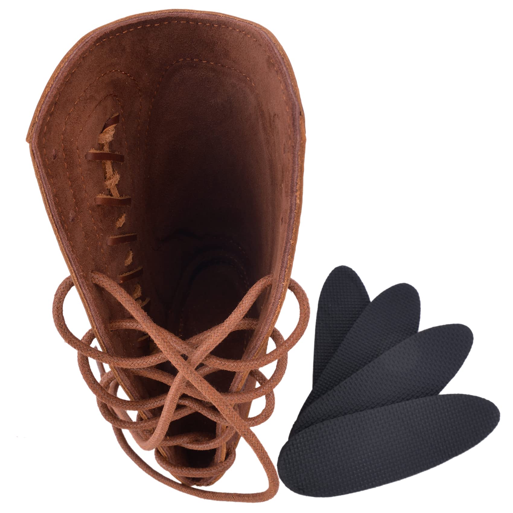 Fond de Crosse en Cuir véritable avec Porte-Cartouches - Compatible .308 .300 44mag 410 - pour Winchester/Marlin - Droitier/Gaucher