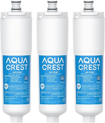 AQUA CREST Filtro de agua para refrigerador CS-52, compatible con Bosch® 640565, Whirlpool® WHKF-R-PLUS, EVOLFLTR10, 3M Cuno CS-52, CS-51, CS-452,