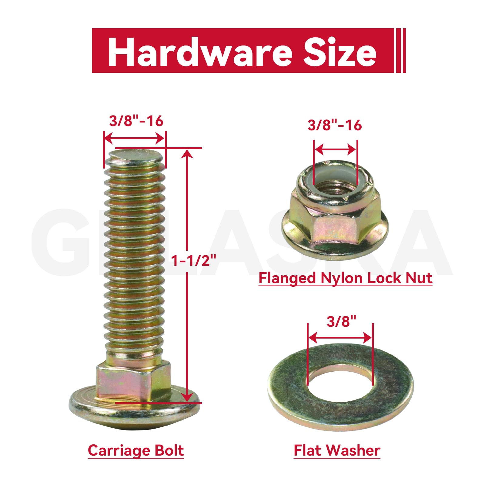GELASKA 2 Pack 177968 Idler Pulley Craftsman Replaces Craftsman