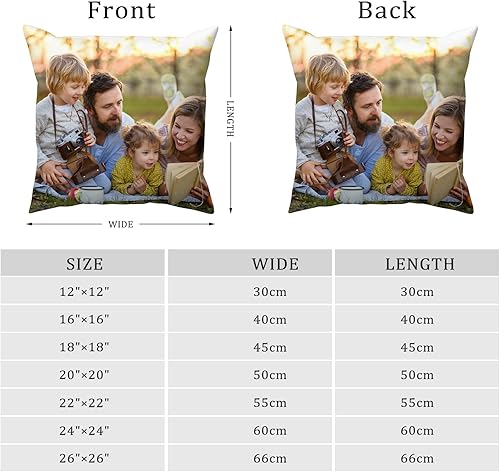 Miniatura 4 de Funda de almohada personalizada con texto en imagen funda de almohada personalizada para parejas niños adultos madre familia amigos amantes de las