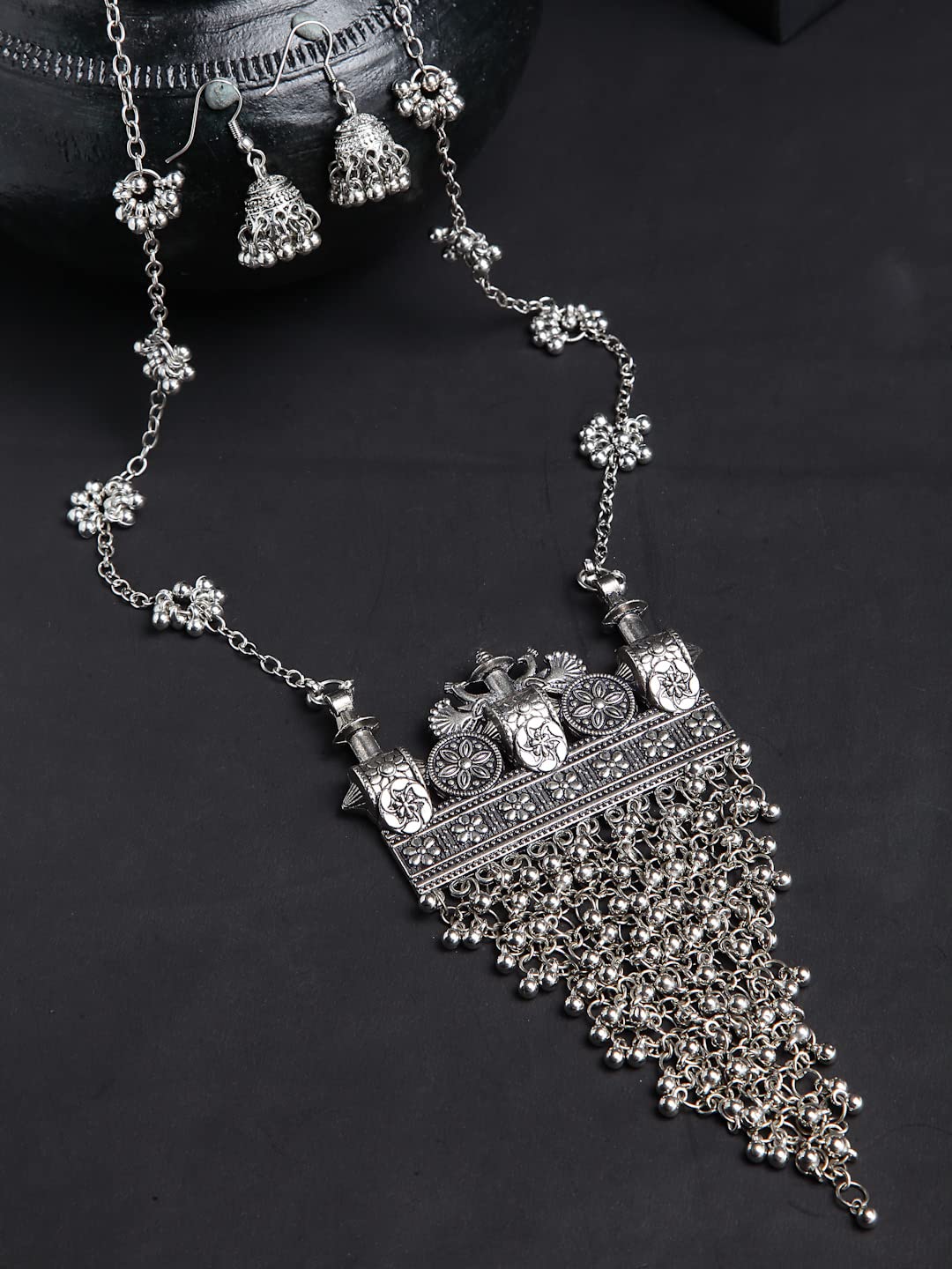 Stylish Traditional Oxidised Necklace Set