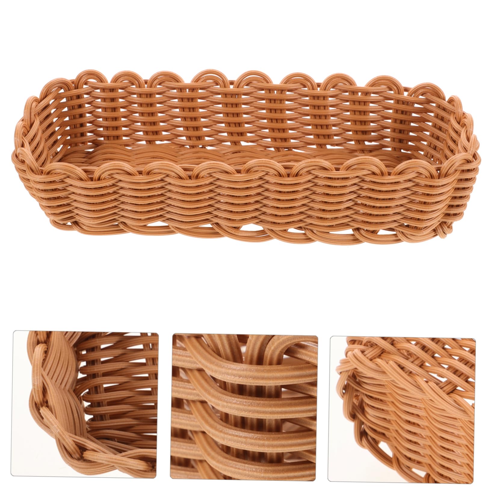 Cesta Porta Oggetti Cabilock 2 Pezzi Cesto Per Posate In Vimini Cestini Intrecciati Rettangolari Contenitori Porta Utensili In Rattan Intrecciato Organizzatore Per Posate Mensola Porta Oggetti - 11