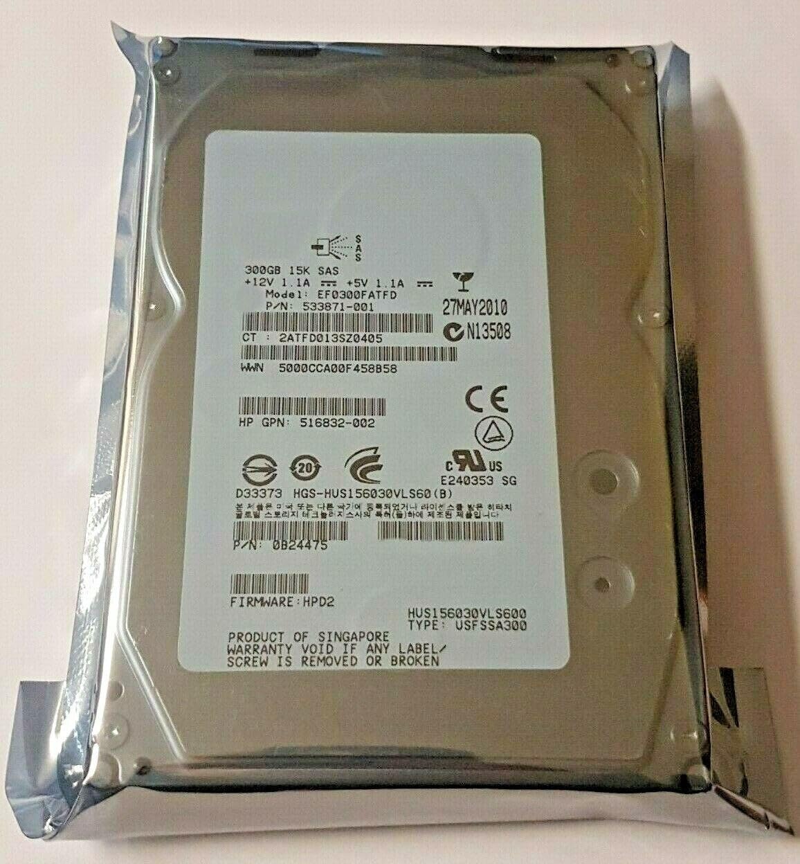 Disque dur SAS EF0300FATFD 300 Go pour sécuriser vos serveurs RAID - 3