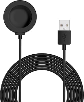 Intended for Huawei Watch GT5/GT5 Pro/GT4/GT3/GT2 Pro Charger Cord 3.3ft USB Portable Replacement Magnetic Charging Station Stand Dock for Huawei Watch GT5 Charger Black