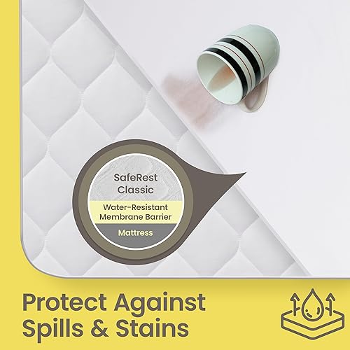 Miniatura 66 de SafeRest Sleepure - Protector de colchón impermeable tamaño individual, viscosa derivada de bambú, equipado con bolsillos elásticos, funda