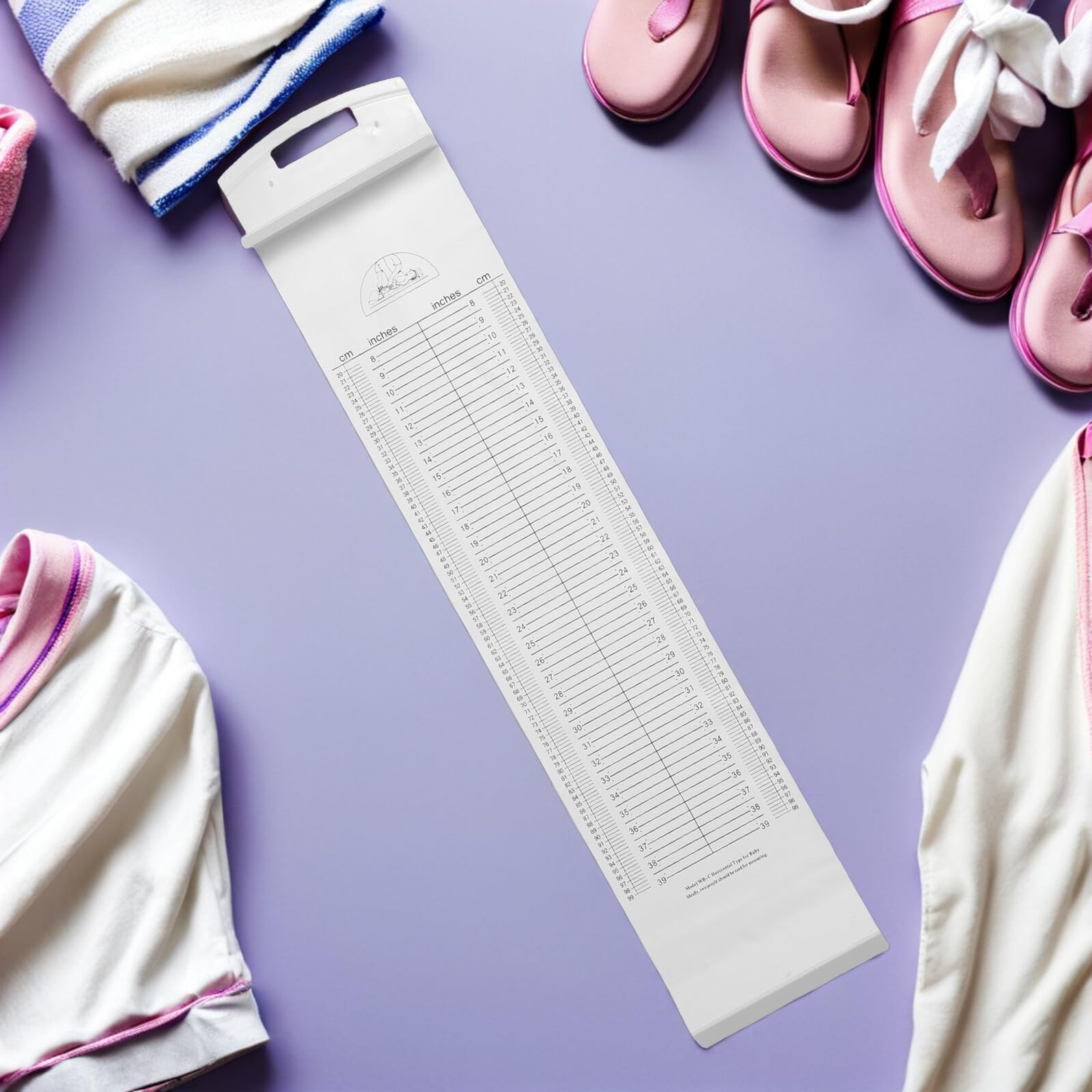 MAGICLULU Wachstumstabelle Wand Größenmesslatte 1m Präzise Tragbar Hochauflösende Skala Strapazierfähiges Material für Säuglinge und Kleinkinder