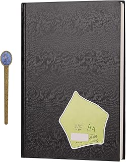 A4 Blank Notebook Hardcover Casebound Artist Sketch Book 100 Pages Hardback Sketchbook Unruled Travel Journal for Drawing Painting Doodling Sketching Writing Vertical Pattern