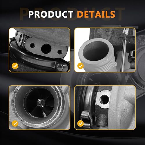 Miniatura 2 de Bapmic 49377-06200 Kit de turbocompresor de cargador turbo compatible con Volvo S60 S80 V70 XC70 XC90 B5254T2 2.5 LP TD04-14T 2003-2009