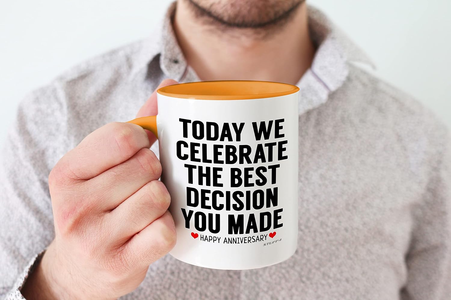 Stuff4 Anniversary Mug for Him Her Funny Coffee Mug for Men Women Gifts Girlfriend, Presents Boyfriend - Image 5