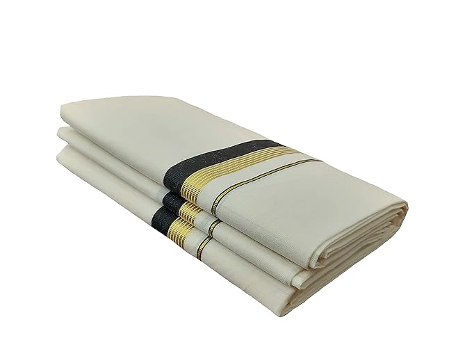 kerala traditional pure cotton handloom mundu(dhoti)