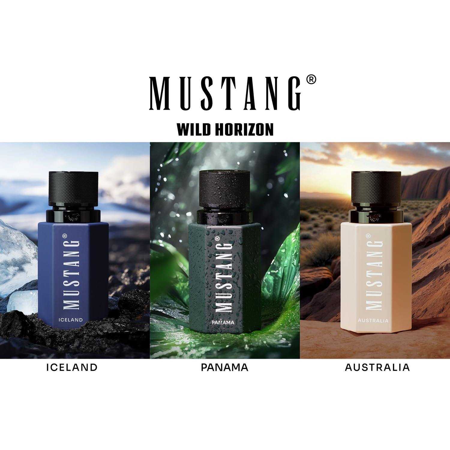 MUSTANG WILD HORIZON PANAMA Parfüm Herren 50 ml I Holzig-ambriertes Eau de Toilette Herren I Männer Parfüm für jedes Alter I Aromatisch, exotisch & sinnlich I Mit Zitrusnoten, Ananas & Moschus - 4