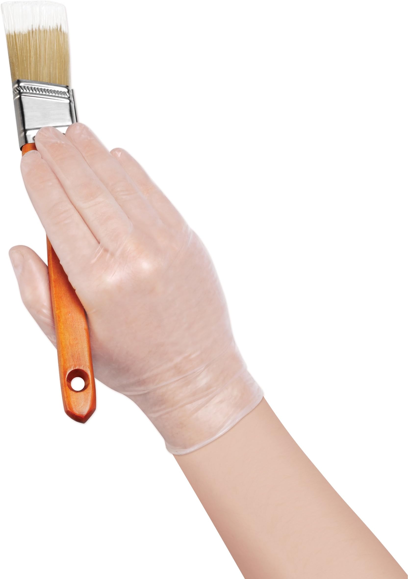 Handi-Works Industrial Grade Disposable Vinyl Gloves, 100-Count, 00835