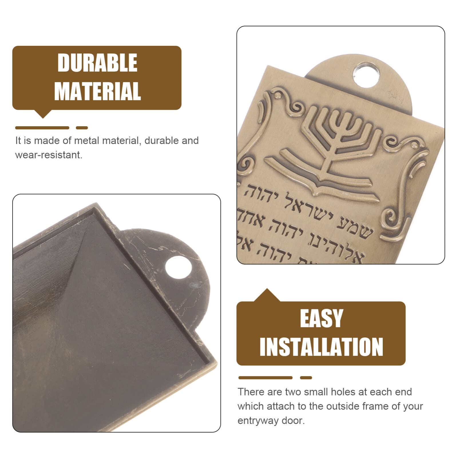 Mezuzah Decorativa Per Porta - 40 Pezzi Simbolo Ebraico Per Benedizione Casa - Foto 10