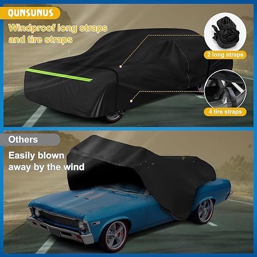 Miniatura 114 de Funda impermeable para Dodge Charger para todo tipo de clima, funda de automóvil de 6 capas impermeable para todo tipo de clima, 210T, resistente al