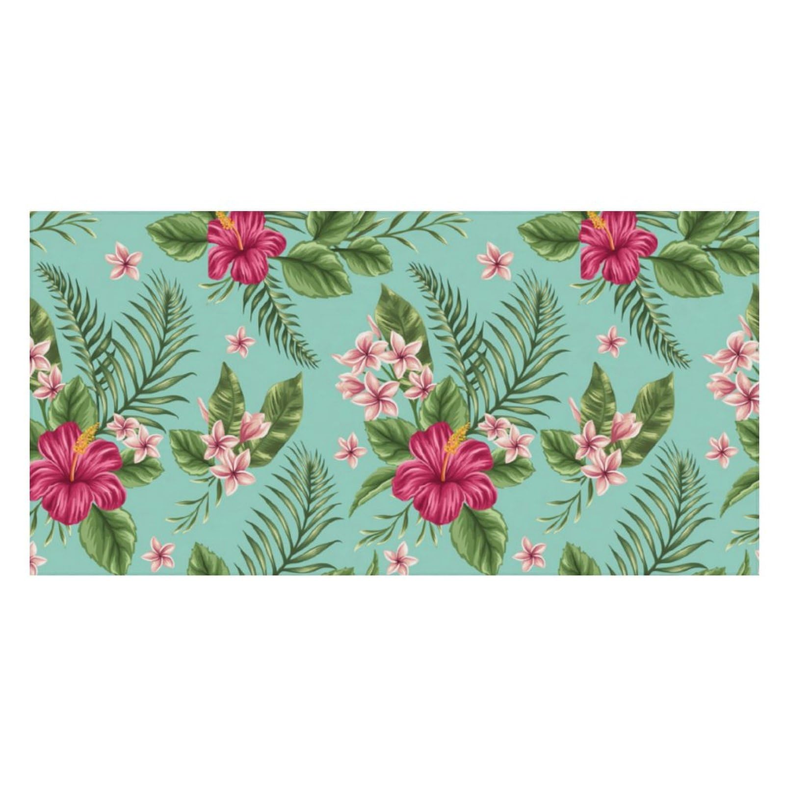 LWORZIIB Beach Towel, Hawaiian Tropical Leaves Flowers Bath Towel, Pool Towel Great for Gym Swimming 80 X 160cm