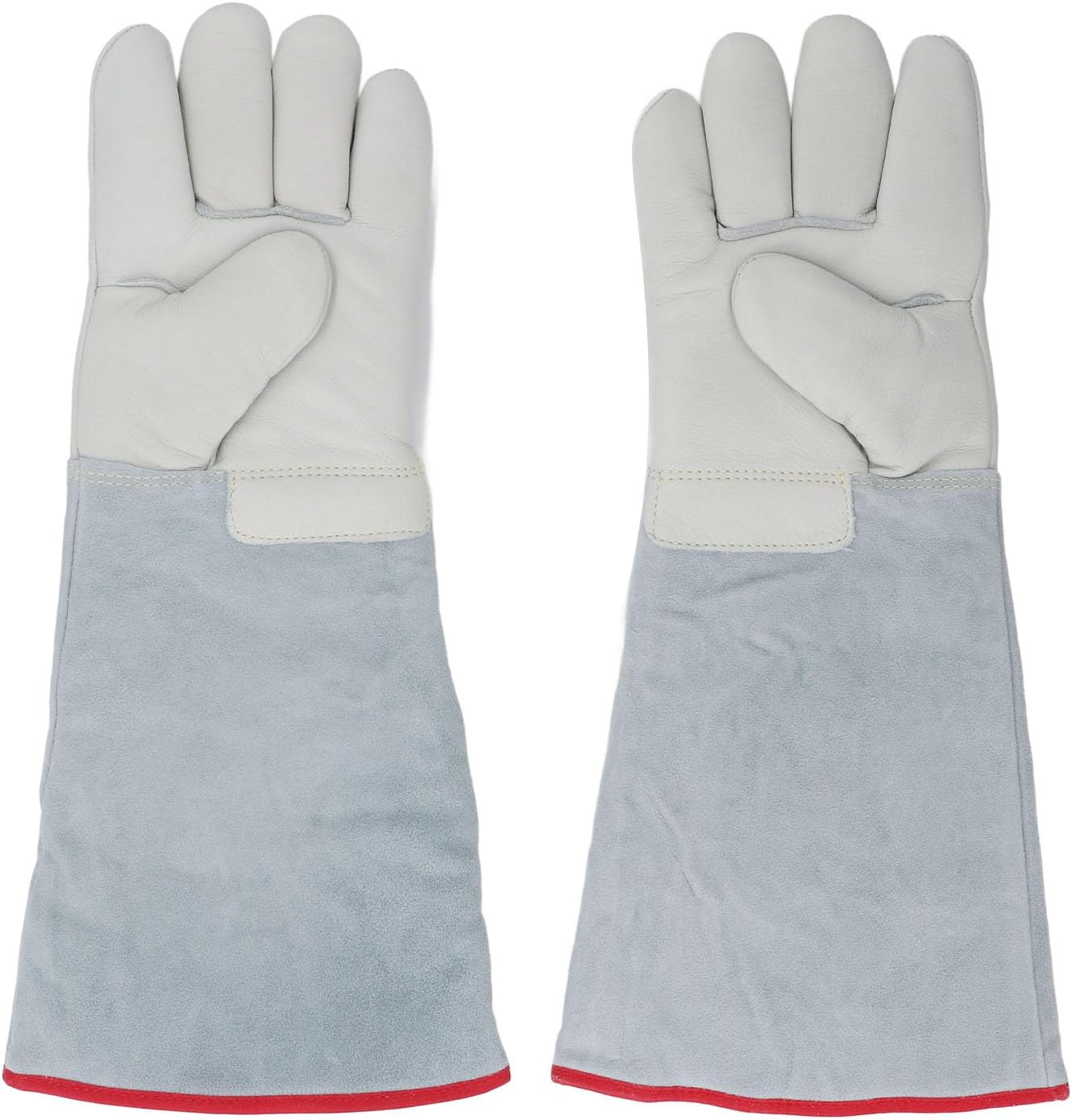 Cryogenic Gloves, 1 Pair 45cm Low Temperature Resistant Gloves Artificial Leather Protective Antifreeze Gloves for Dry Ice Handling, Liquid Nitrogen, Cold Storage