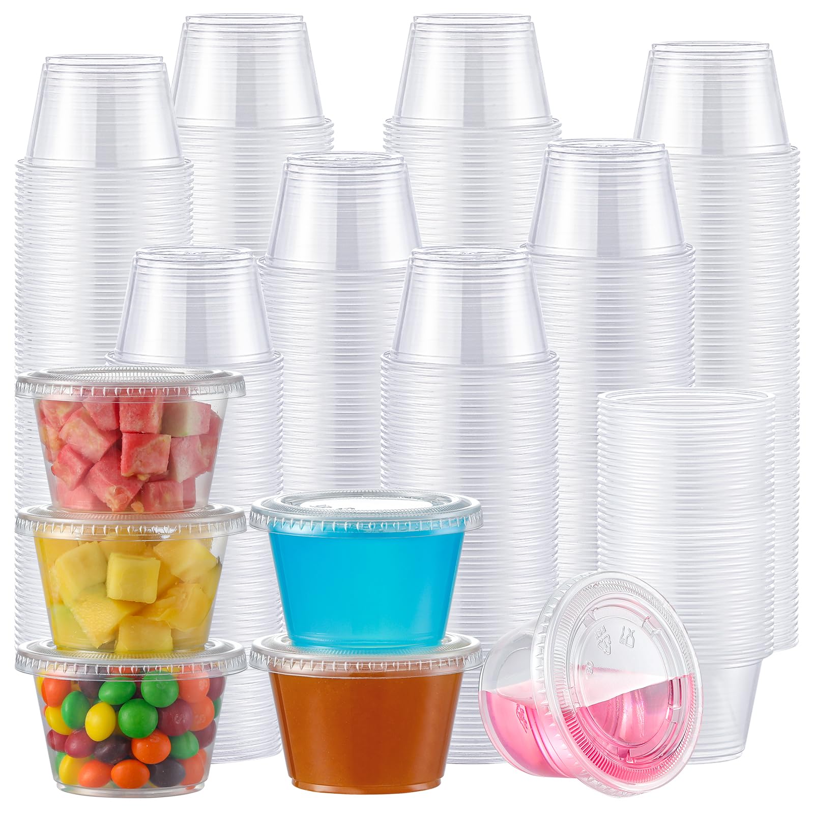 AOZITA 400 Set 5.5 oz Portion Cups with Lids