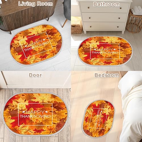 Miniatura 9 de Autumn Maple Leaves Bathroom Rugs Bath Mat 15.7x23.6 in Extra Soft Shaggy Memory Foam Shower Rug Non Slip Absorbent Throw Rugs Machine Washable