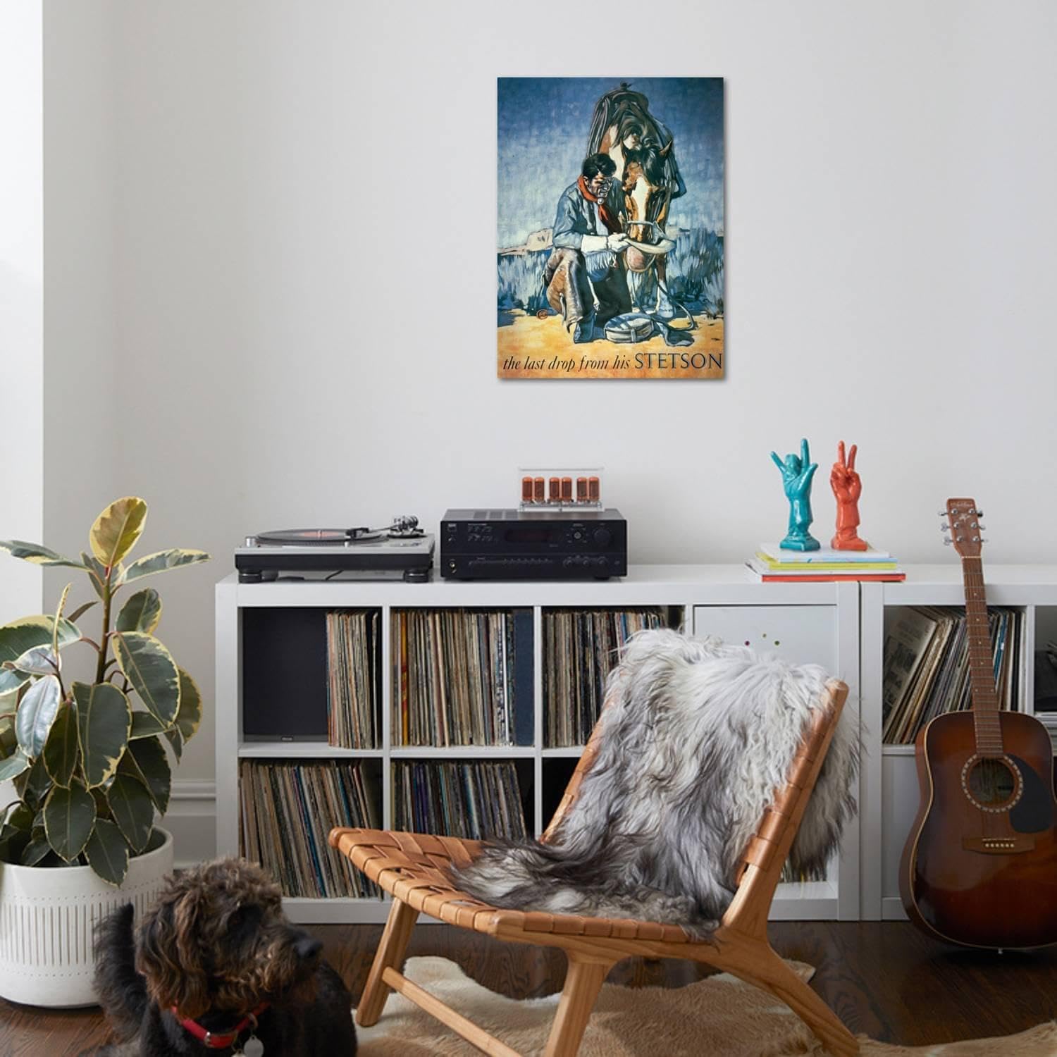 ART.COM Wall Giclee Print The Last Drop from His Stetson (Colour Litho) by American, 24" x 32"