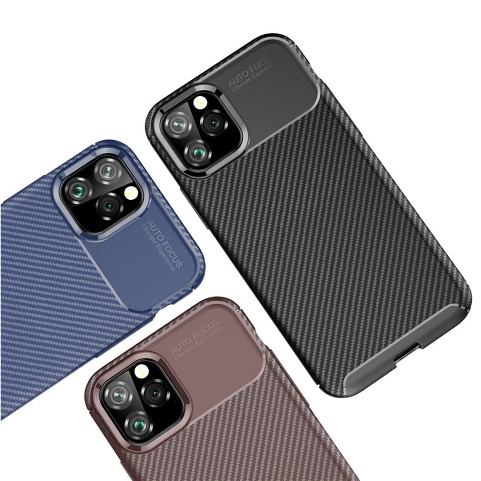 Hülle für iPhone 14/14 Pro/14 Plus/14 Pro Max,Kohlefaser Textur Premium Soft TPU Kratzfeste Stoßfeste Weiche Silikon Schutzhülle Case,Schwarz,14 6.1''