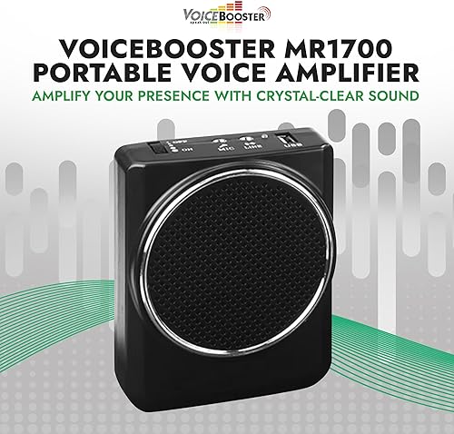 Vista 38 de Voicebooster Speak Out Amplificador de voz personal – Altavoz portátil recargable con micrófono con cable para profesores, guía turístico