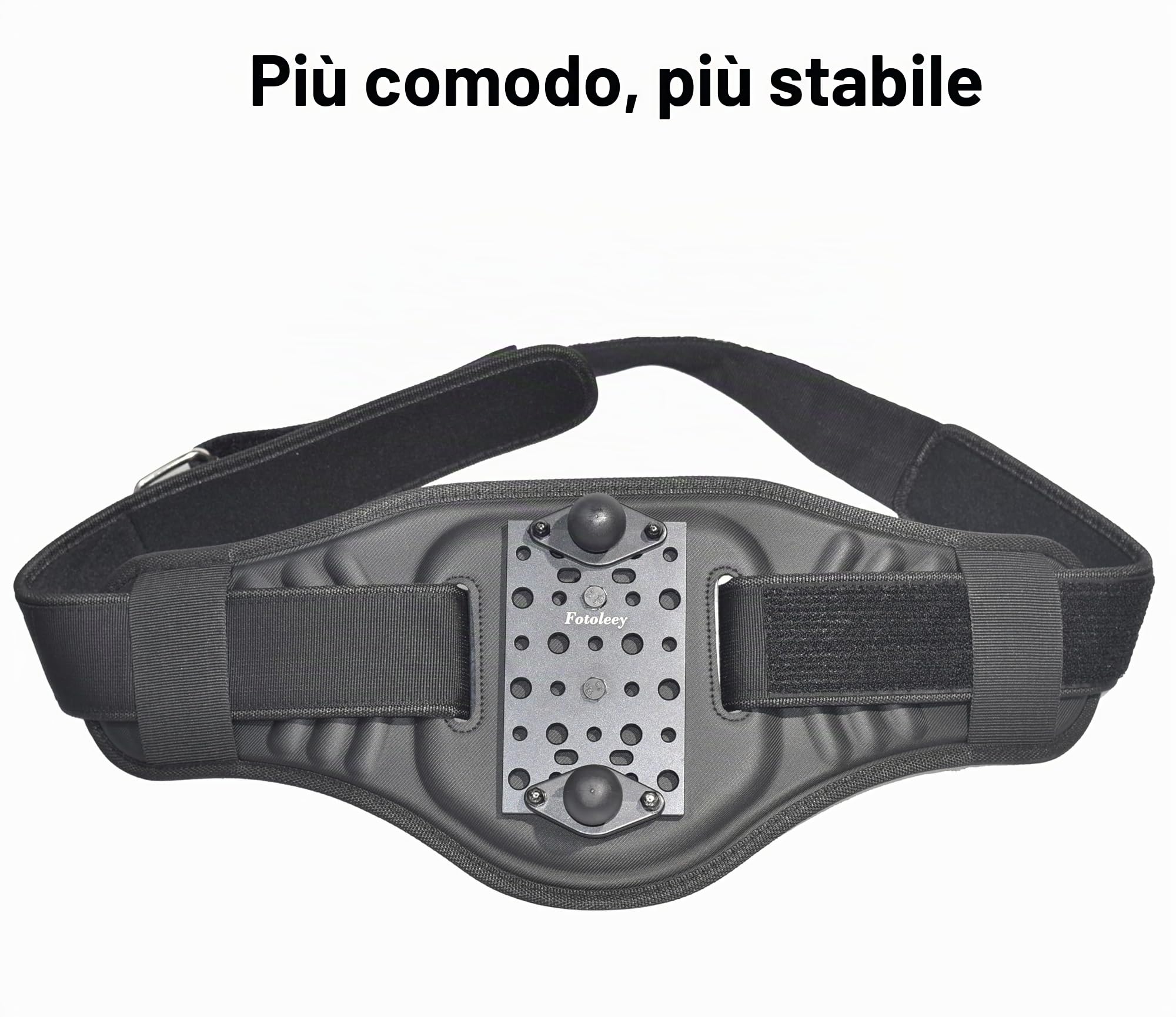 Waist Mount Back Bar - Barra posteriore per Insta360 X5/X4/X3, One RS, Ace Pro, GoPro Hero 12, Max, compatibile con DJI Osmo 360 (asta di prolunga non inclusa)
