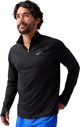 Brooks Men's Dash 1/4 Zip 3.0 Long Sleeve Running Top UPF 50+