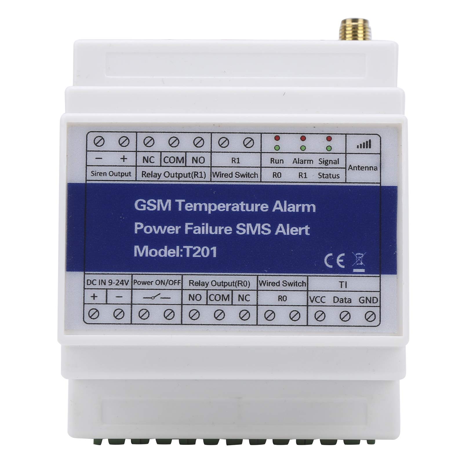 GSM SMS Alarma de temperatura Alerta de falla de energía, Control remoto Soporte de monitoreo Informe de temporizador Lectura remota de datos históricos