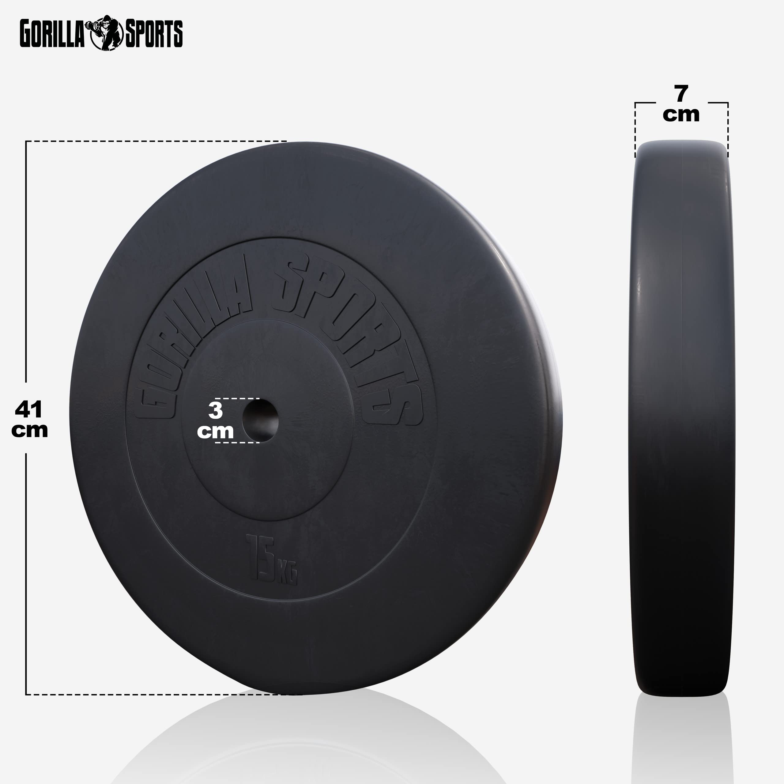 Juego de Pesas Completo de Plástico 100 kg