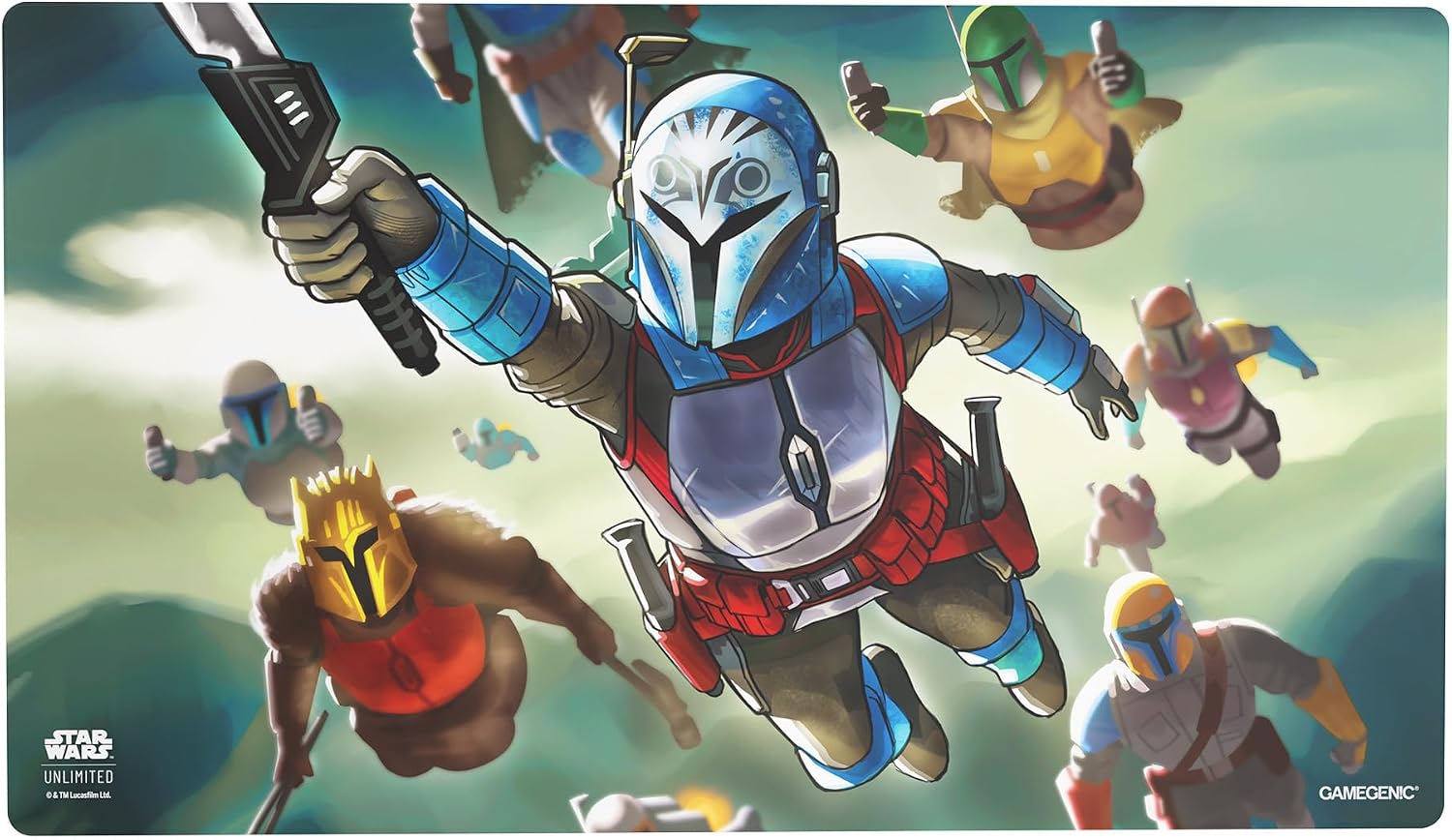 Star Wars Unlimited Game Mat Bo-Katan Kryze – Premium Stitched Playmat with Anti-Slip Rubber Backing for TCGs, LCGs & Tabletop Card Games