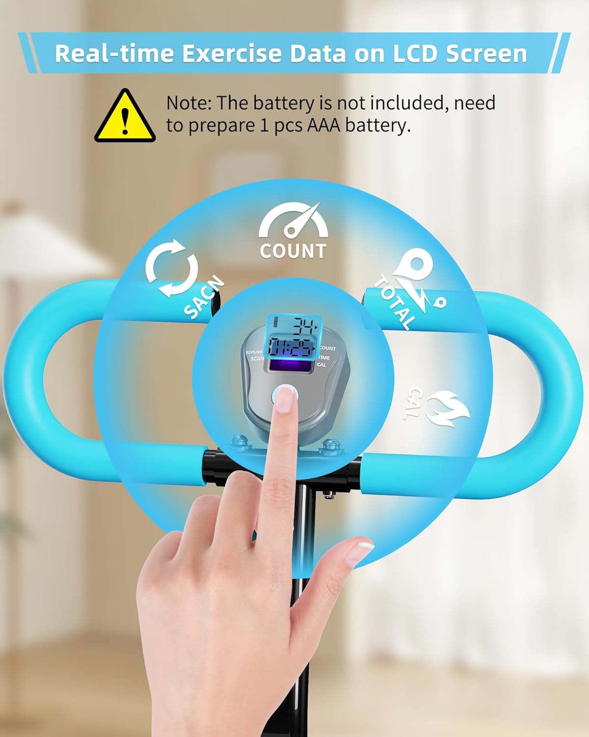 Stair Stepper for Home, Vertical Climber Workout Machine with Handlebar for Full Body Exercise Stair Climber Machine with Stable Frame & 3 Adjustable Height - Image 3