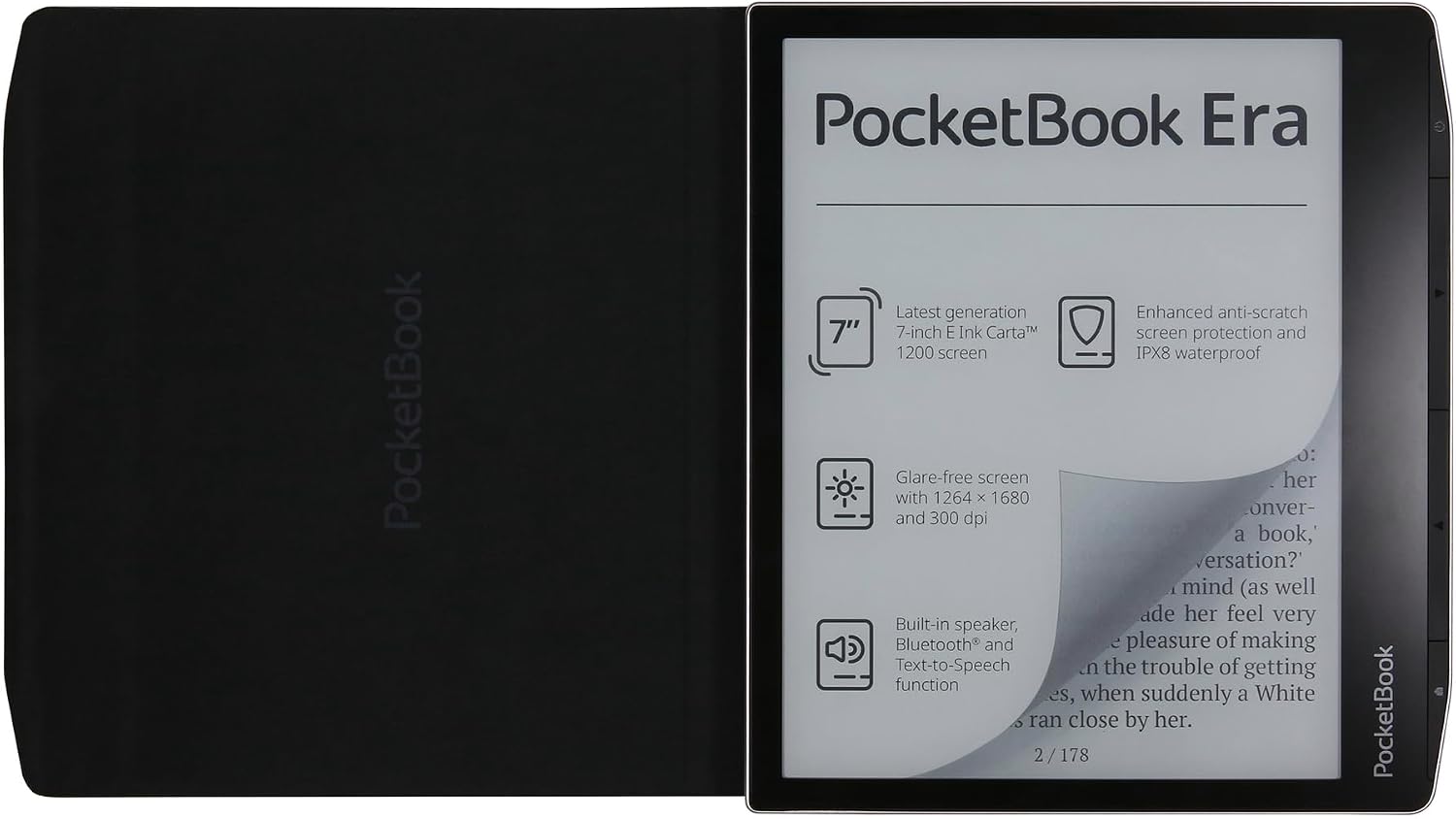 PocketBook Charge - Canvas Black Cover for Era