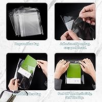 Vista 5 de Golden State Art, Fundas de almacenamiento de 4" x 6" transparentes libres de ácido para impresiones de 4x6, fotos, tarjetas A1, sobres